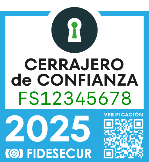 Ejemplo del sello de confianza Fidesecur